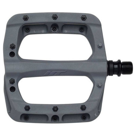 HT Components PA03A Flat Pedals - Glass Reinforced Nylon Platform, Cr-Mo axles, Replaceable pins